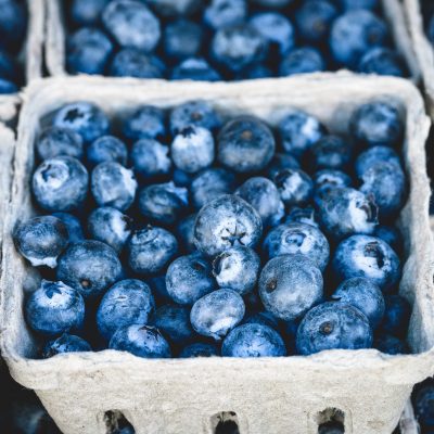 Blueberries, Org Local 1/2 flat Silva
